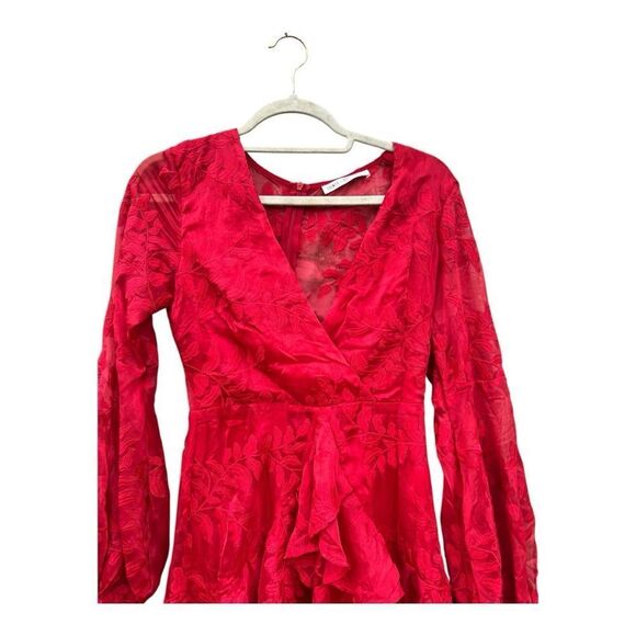 Selfie Leslie Red Saints & Secrets dress size small Brunch Sorority Formal - Picture 4 of 9